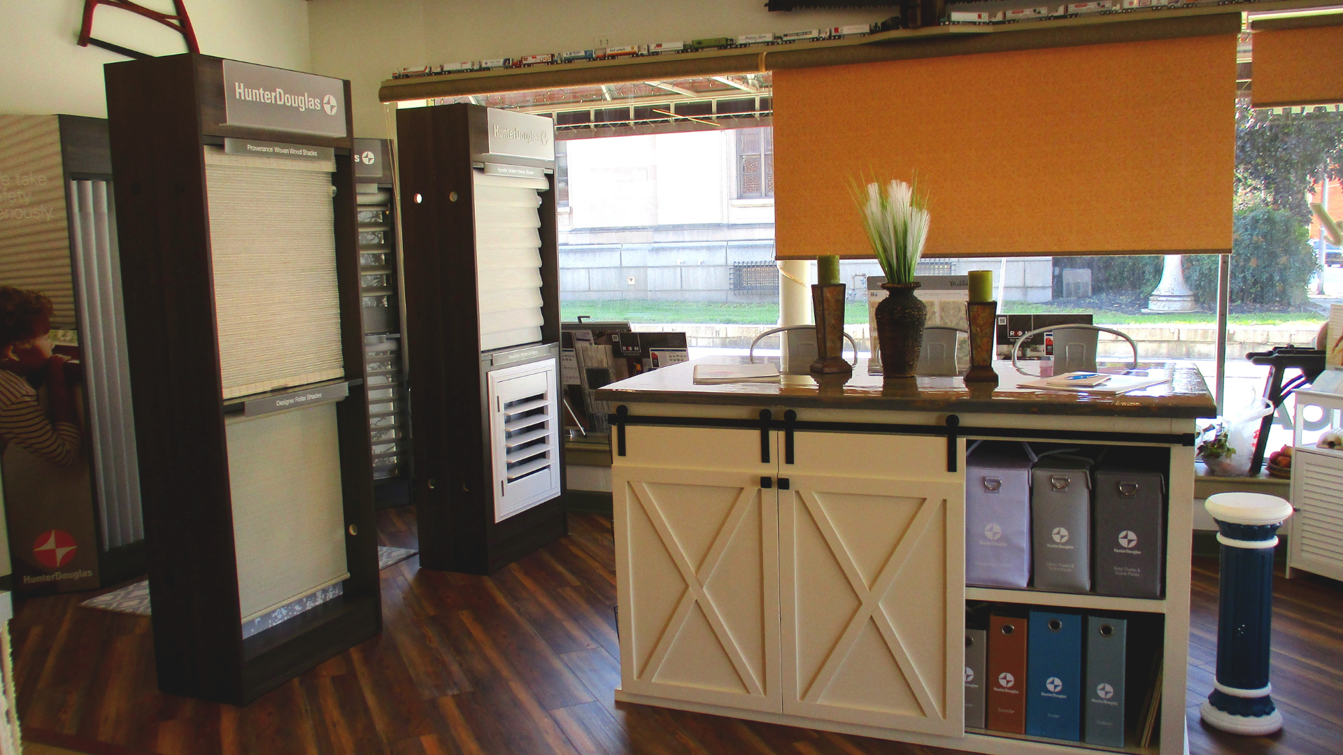 Carpet and flooring displays in Hanover, PA showroom