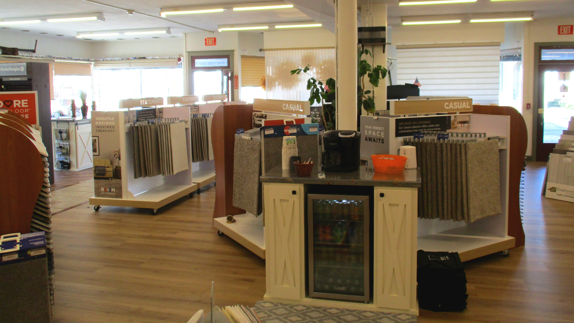 Flooring showroom at Color Wheel Flooring America in Hanover, PA